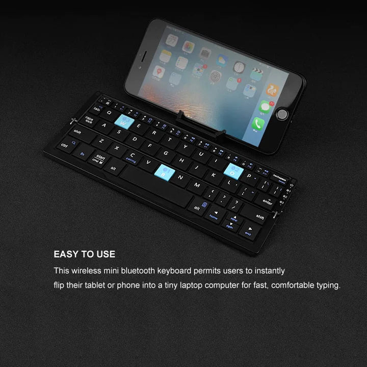 iphone mit einer tragbaren Tastatur