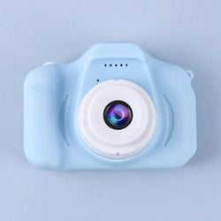 blaue Retro-Kamera